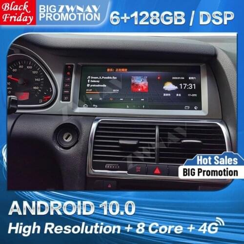 2 Din 128G Carplay Android 10 Screen For Audi Q7 2005 2006 2007 2008 2009 Car Radio Receiver Stereo Recorder Audio GPS Head Unit