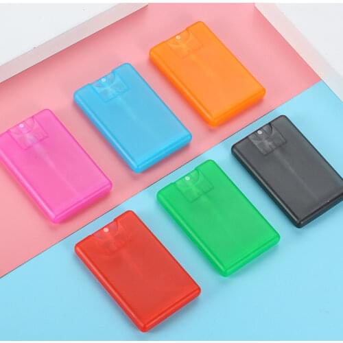 20ml Atomizer Perfume Roller Bottles Refillable Spray Moisturizing Water Box Card Type Travel Empty Container