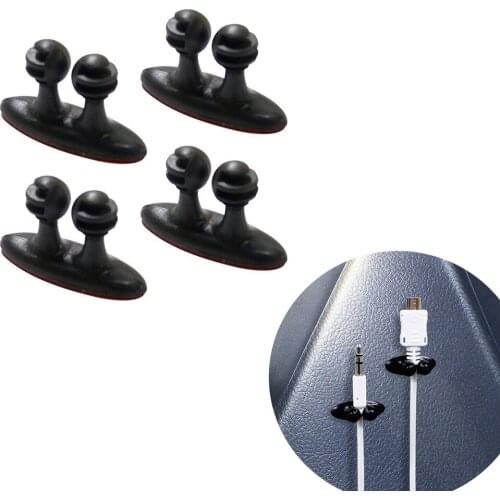 8Pcs Car Wire Cable Holder Cable Clip Line Clasp Cable Organizer Date Line Case Earphone Clip Cable Winder Wire Clips Car Access