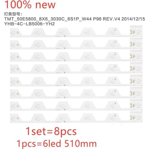 8 PCS/set LED Backlight strip for THOMSON U50S6806S 50U6500C 50U65CMC 4C-LB5006-YH2 L50E5800A LVU500NDEL B50A658U D50A620U