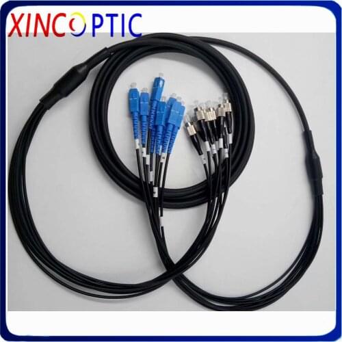 8Cores Multimode Armored Patch Cord 8 core MM LSZH 3M 5M 7M 10M 10M 20M SC LC FC 8 fiber Optical Fiber Jumper Cable