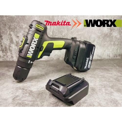 Tool and battery adapter for makita 18V battery to worx 5pin tool usage