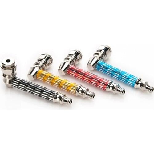 85MM Aluminum Smoking Herb Pipe Bowl Easy Removable Cleaning Metal Carbon Filter Tobacco Pipe Small cigarette holder