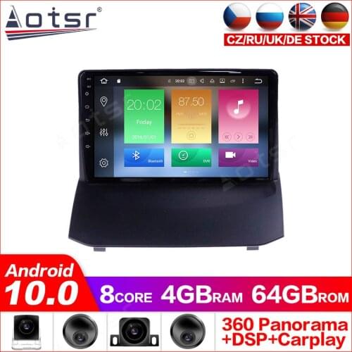 Android 10.0 GPS Navigation Radio DVD Player for Ford Fiesta 2008-2016 Video Player Stereo Head uint free Built in Carplay dsp