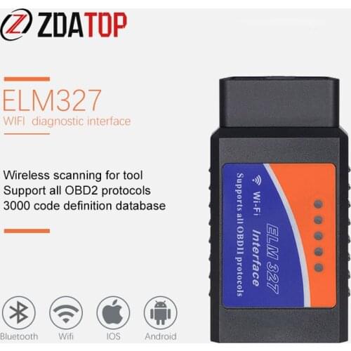 ELM327 V1.5 Bluetooth/Wifi OBD2 Car scanner v1.5 Elm 327 Bluetooth Auto Diagnostic Tool OBDII for Android/IOS/Windows