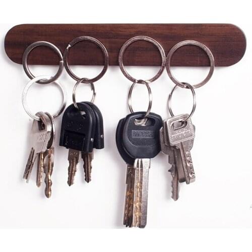 Wood Key Holder Wall Key Ring HooksCreative Cloud-shaped Strong Magnetic Key Rack Hanger Hook Clerk Housekeeper On The Wall For
