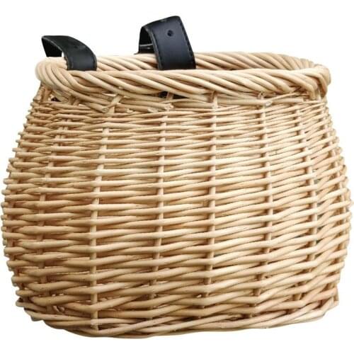 Kids Front Handlebar Bike Storage Basket Handwoven Children Backpack Bicycle Bags Perfect For Boys Girls Students New Arrival