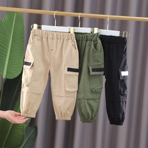 Childrens Bottoms Spring Autumn New Casual Trousers Boys Fashion Sports Pants Baby Boys Overalls Kids Clothes