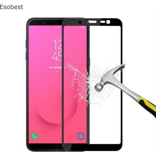 Esobest 2.5D Full coverage glass film for Samsung Galaxy A3 A5 A7 2017 tempered glass screen protector for samsung j4 j6 j8 2018