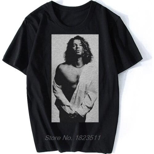 Michael Hutchence T-Shirt Grey Inxs Guitar Tee Rock Music Cult 80S 90S Cool Casual T Shirt Men Unisex New Tshirt Harajuku
