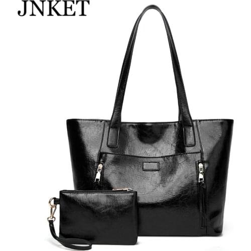 JNKET New Crossbody Bag Fashion Two Piece Set Shoulder Handbag Large Capacity Tote Bag Messenger Bag Bucket Bag