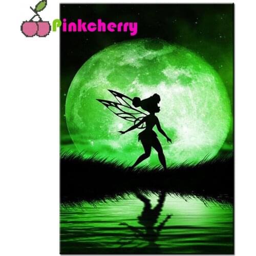 Cartoon Butterfly Fairy 5d Diy diamond painting full drill Elf moon mosaic stitch diamond embroidery gift kids room decor k1084