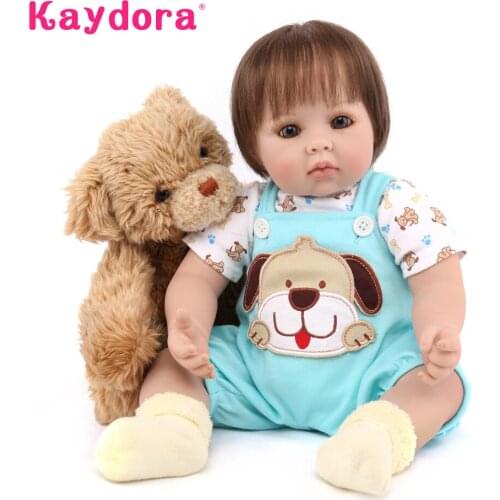 Kaydora 50 CM Adorable Princess Doll Handmade boneca silicone Lifelike lol reborn silicone bebe reborn de pano Christmas Gift