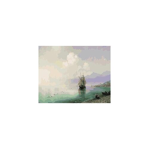 MaHuaf-W080 Ship At Sea Oil Painting set by numbers on canvas Wall decoration painting for home decor