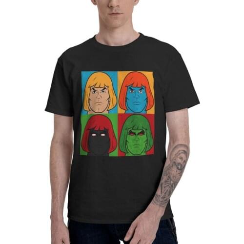 Skeletor Eternia Tshirts Men Unique Tee Tops Cotton T Shirts Short Sleeve He-Man And The Masters Of The Universe T-shirt Gift