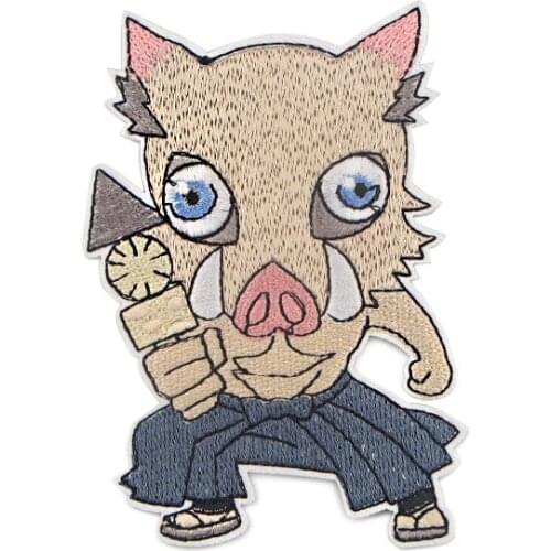 Demon Slayer Embroidery Patch Creative Patch for Clothes Personality DIY Accessories Patch Iron on Patch AL3042