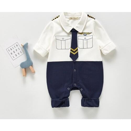 Newborn Boy Romper Gentleman 2021 New Style Infant Toddler Boys Clothes Party Birthday Kids Boy Clothing Baptism Boys Outfits