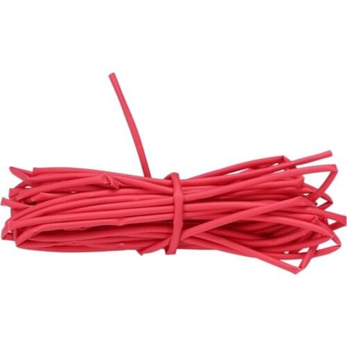 Wire Wrap 1mm Dia Red Heat Shrinkable Tube Shrink Tubing 4 Meters Promotion