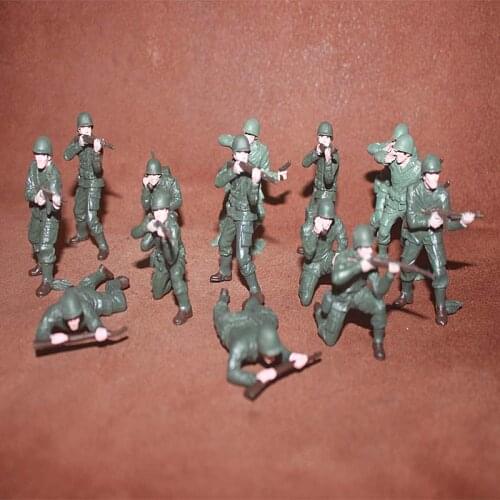 Pvc figure model toy ww2 soldiers 10pcs/set