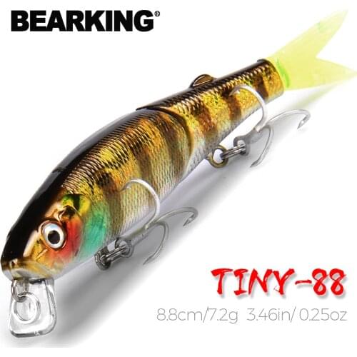 Retail 2016 good fishing lures minnow,quality professional baits 8.8cm/7.2g,bearking hot model crankbaits penceil bait popper