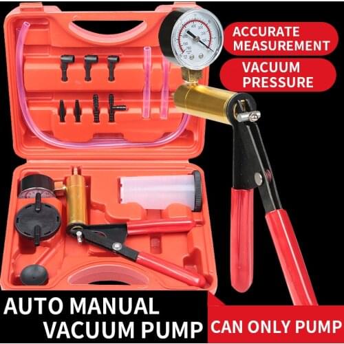 Manual Vacuum Pump, Automobile Manual Vacuum Pump, Brake Fluid, Brake Fluid Replacement Tool, Pumping, Pressing