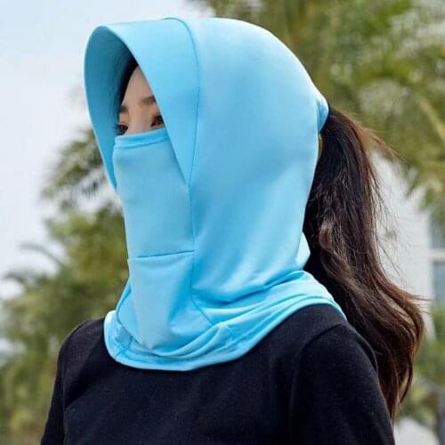 Hat for Women Summer Cycling Anti-uv Sport Veil Cap Thin Fishing Motorcycle One-piece Cap Sun Protection Leisure Neck