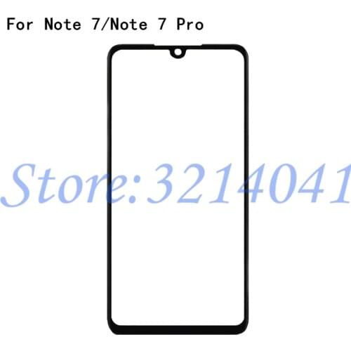 Top Quality 6.3" For Xiaomi Redmi Note 7 Note 7 Pro Touch Screen Panel Front Outer Glass Lens Touchscreen Replacement