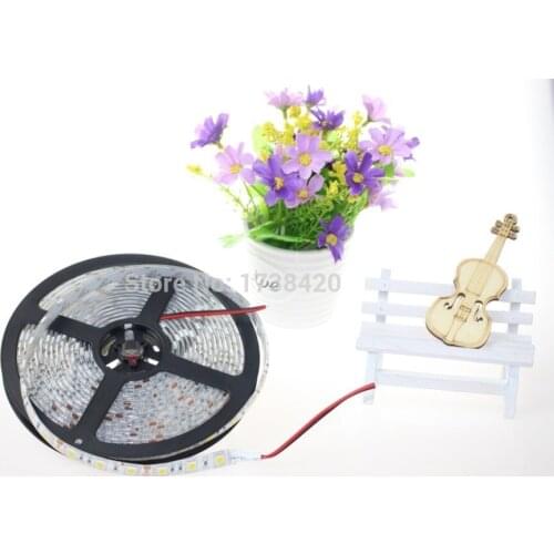 Wholesale LED Strip 5050 SMD Waterproof 300LEDs/5M DC12V 14.4w/m LED Strip Light Lamp 50m Fita Tiras Rope Light 7Colors