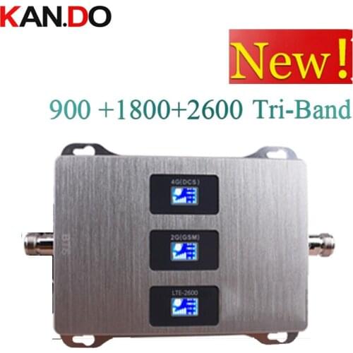 900 1800 2600 mhz Cell Phone Booster Tri Band Mobile Signal Amplifier 2G 4G repeater LTE Cellular Repeater GSM DCS 4G FDD