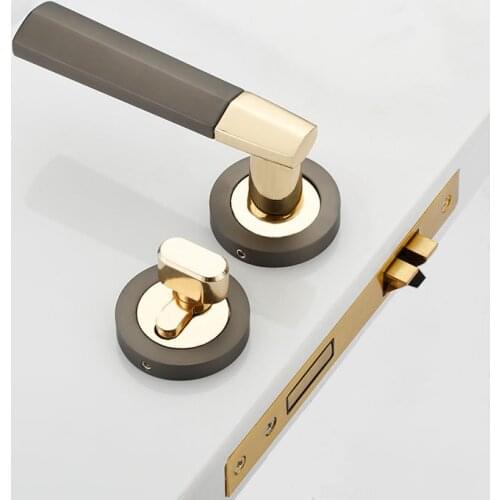 Zinc Alloy Door Lock Knobs And Handles Door Lock Mortice Lock Modern Style Mute Anti-theft Lock Hardware Accessories