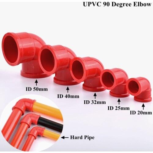 1~5Pc 20~50mm UPVC Pipe Elbow Connector Garden Watering Irrigation Hydroponics Planting Frame Water Tube Joint Aquarium Adapter