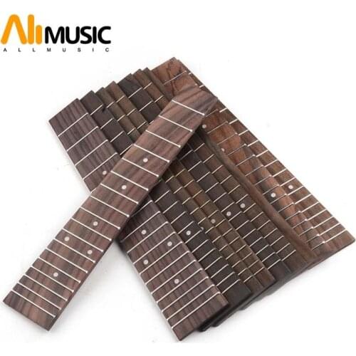 1pcs/10pcs 24 Concert Ukulele Fingerboard for Ukulele with 4MM Dot 18 Fret Rosewood UK Guitar Fretboard Replacement