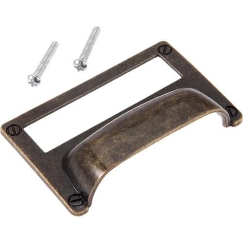 1pc 81*51mm Label Tag Pull Cabinet Door Cupboard Shell Label Tag Pull Handle Knob Card Holder