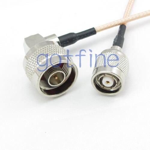 15CM Pigtail coaxial jumper cable RG316 extension cord 6inch N male right angle to RP TNC male plug RF adapter connector