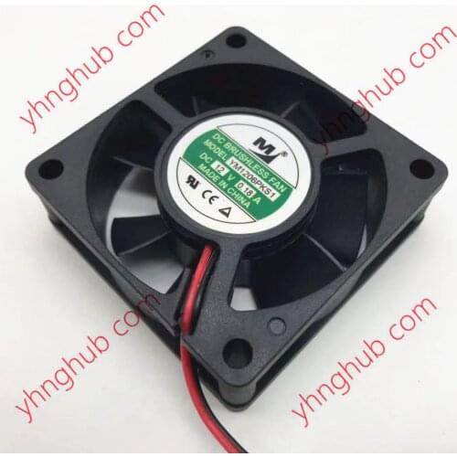Huaxia Hengtai YM1206PKS1 DC 12V 0.18A 60x60x20mm 2-Wire Server Cooling Fan