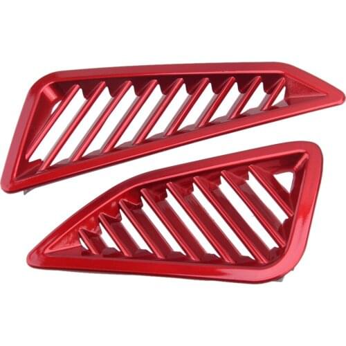 2Pcs Red Car Dashboard Air Outlet Vent Cover Trim Decor Fit For Toyota Corolla 2019 2020 2021