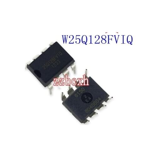 2PCS/LOT New original W25Q128FVIQ 25Q128 DIP-8