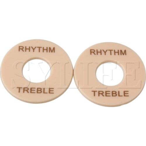 2x GUITAR PICKUP SELECTOR PLATE FOR GUITAR ETC/Cream