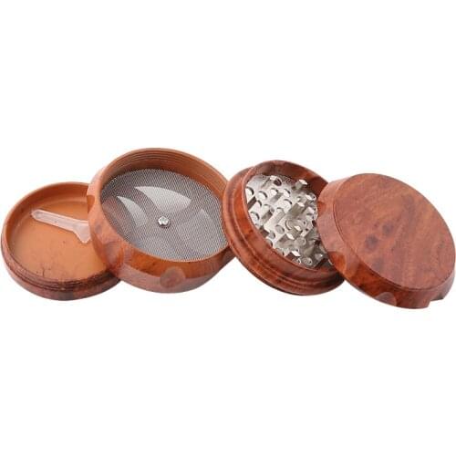40mm Wood Herbal Herb Tobacco Spice Grinder Smoke Grinders Tobacco Accessories Weed Grinders Pipe Fumar