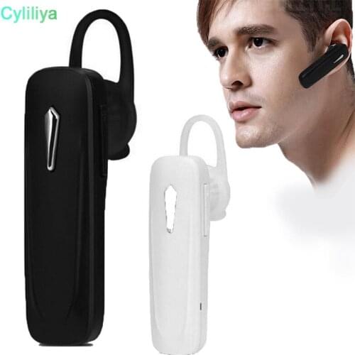 50PCS/Lot M163 Mini Bluetooth Earphone 4.0 Ear-Hook Wireless Portable Earpiece Hands-free With Mic Stereo Music for smartphone