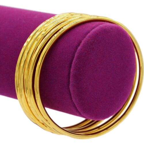PINXUN 5pcs/lot Ethiopian Bangle Women Fashion Gold Color Dubai Bride Wedding Gift African Arab Bracelet Party Jewelry XTE13