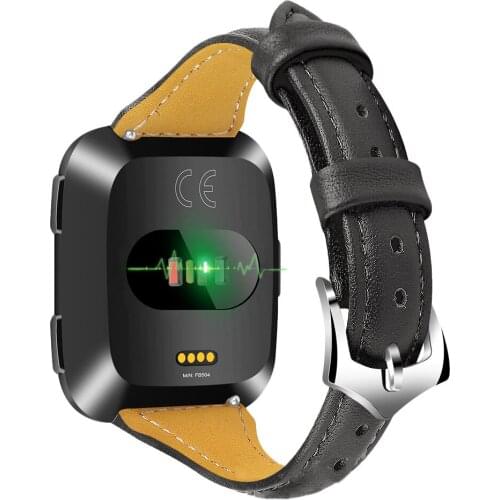 Wrist Bracelet Strap For Fitbit Versa High Quality Leather Watch Strap Band Smart Watch Watchband For Fitbit Versa Wrist Strap