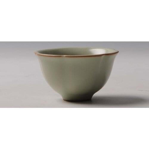Celadon tea cup porcelain teacup Kungfu tea set Handmade painted drawn Small tea bowl for Ceremony home decration