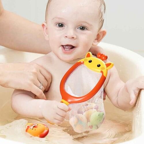 Baby Bath Toys Childrens Water Toys Bathing Floating Soft Rubber Animals Water Tub Toy Squirts Spoon-Net 1 Set Bathing Toys