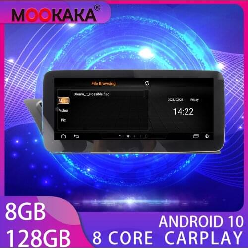 For AUDI A4 2009-2016 10.25 Android 10 Eight core GPS Navigation 128G CARPLAY Car Dvd Multimedia Player Auto