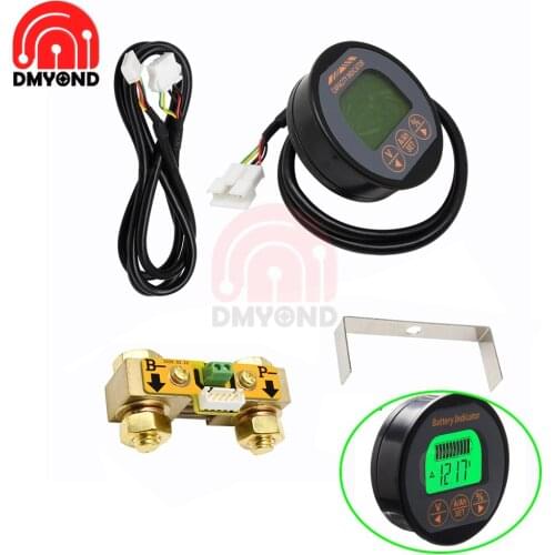 DC 8-80V 350A Battery Tester Voltage Current Meter Battery Capacity Monitor Indicator Ammeter Voltmeter Power Supply Tester 12V