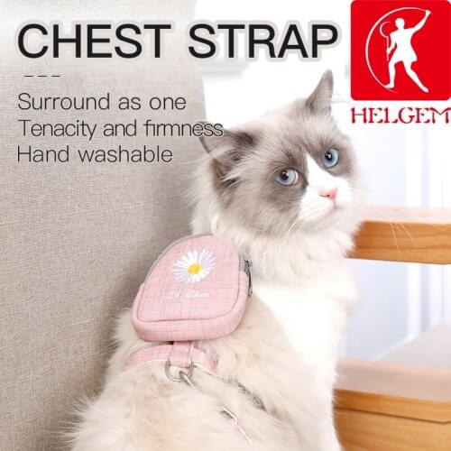 Cat Dog Adjustable Harness Vest Walking Lead Leash Kitten Puppy Leads Pet Clothes Chest Strap
