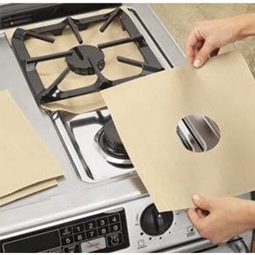 Hot Gas Stove Pads Non-stick Reusable Stovetop Burner Protector Liner Cover for Kitchen