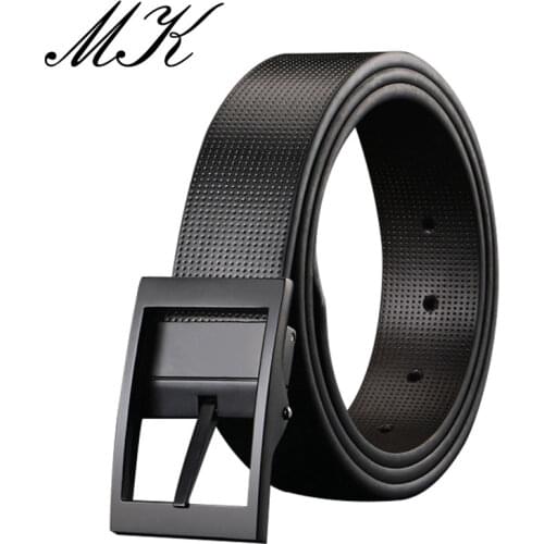 MaiKun Business Split Leather Men Belts Luxury Belts for Men Casual Pin Buckle Male Belts for Jeans