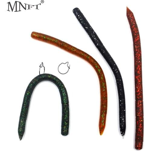 MNFT 40Pcs 13cm 4g Soft Earth Worm Fishing Bait Plastic Artificial Lure Soft Lure Worms Earth Worm Fishing Baits